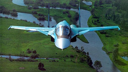 Máy bay ném bom chiến đấu Su-34 Nga